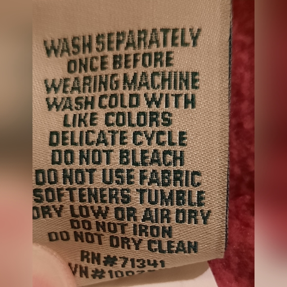 L.L.Bean Pink Fleece 1/4 Zip Pullover size XS - Picture 3 of 12